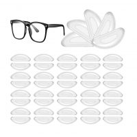 Sada lepících nosníků na brýle - 20 párů, transparentní