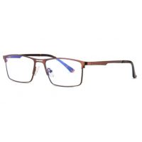 Kovové brýle proti modrému světlu - Unisex, hnědé