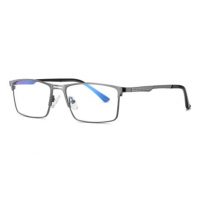Kovové brýle proti modrému světlu - Unisex, tmavě šedé