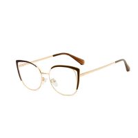 Dámské kočičí brýle proti modrému světlu - Růžovozlaté, hnědé