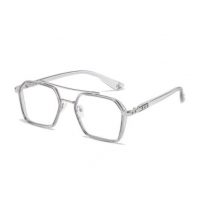 Šestiúhelníkové brýle proti modrému světlu - Transparentní, šedo stříbrné