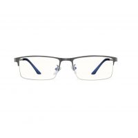 Unisex kovové brýle proti modrému světlu - Tmavě šedé