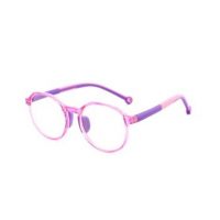 Dětské brýle proti modrému světlu - Transparentní, fialovo růžové