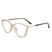 Vintage dámské brýle proti modrému světlu se zdobením - Zlato černé