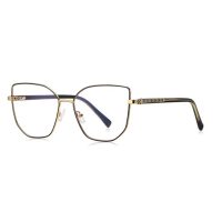 Dámské kovové brýle proti modrému světlu - Černé