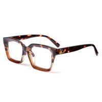 Hranaté brýle proti modrému světlu - Leopardí, hnědé