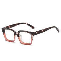 Hranaté brýle proti modrému světlu - Leopardí, růžové