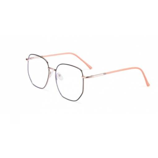Foto - Retro hranaté brýle proti modrému světlu - Oranžové