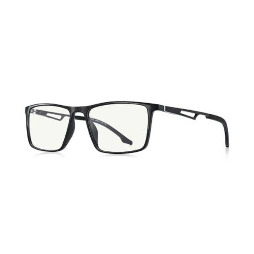 Foto - Elegantní pánské brýle proti modrému světlu - Lesklé, černé