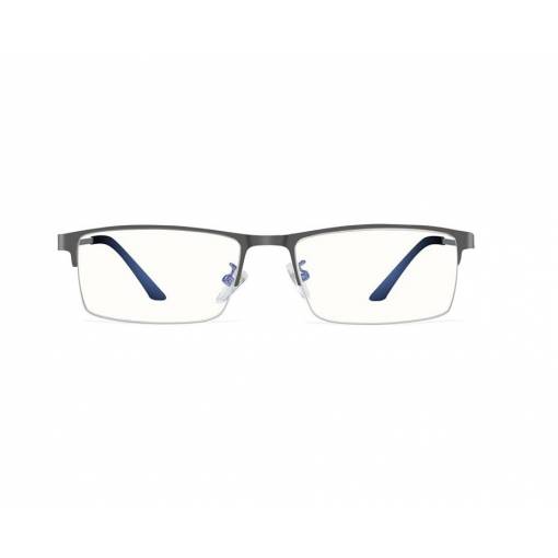 Foto - Unisex kovové brýle proti modrému světlu - Tmavě šedé