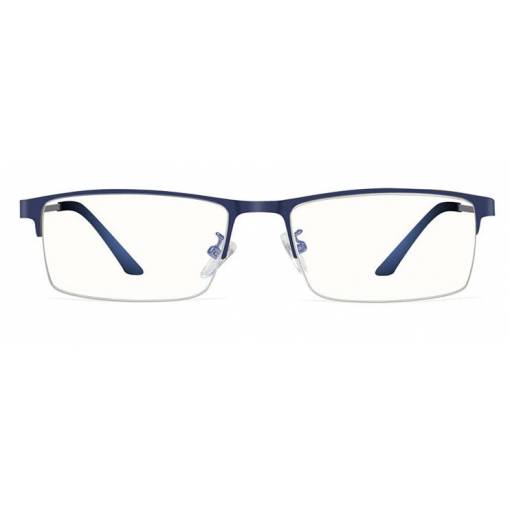 Foto - Unisex polorámečkové brýle proti modrému světlu - Tmavě modré