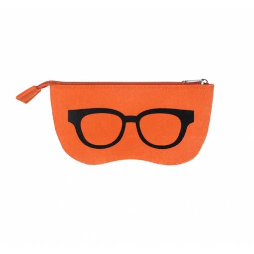 Foto - Kapsa na brýle se zipem - Oranžová
