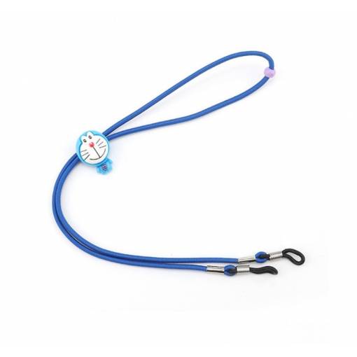 Foto - Dětská elastická šňůrka na brýle - Tmavě modrá, kočka