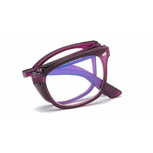Foto - Skládací brýle proti modrému světlu - Fialové