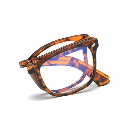 Foto - Skládací brýle proti modrému světlu - Leopardí vzor