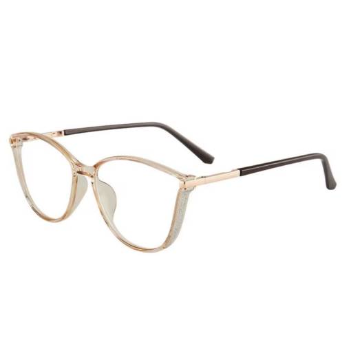 Foto - Vintage dámské brýle proti modrému světlu se zdobením - Zlato černé