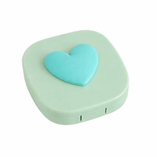 Foto - Cestovní krabička na kontaktní čočky - Zelená